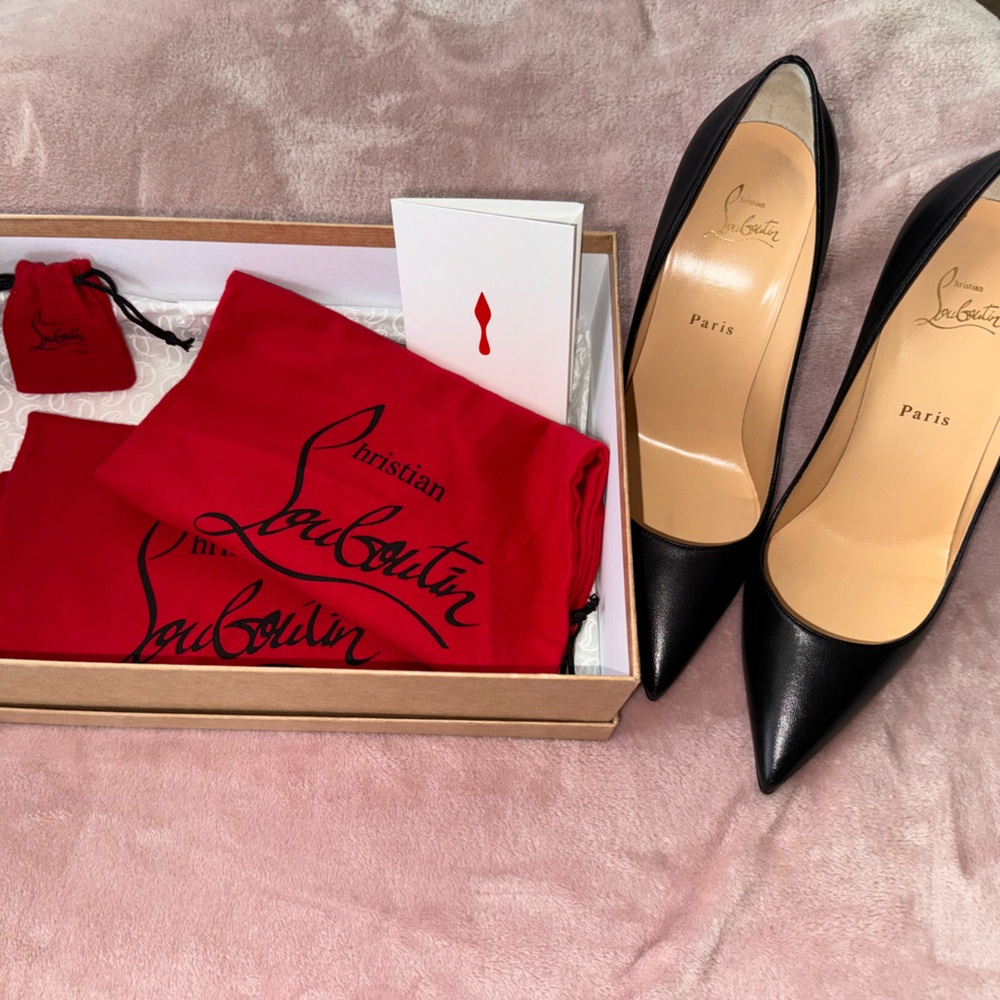 Christian Louboutin Kate 100mm Nappa Black size 41